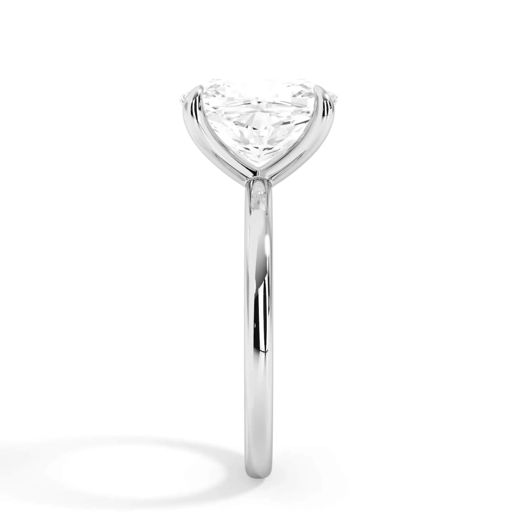 Classic Solitaire Engagement Ring Setting with 6 Prongs