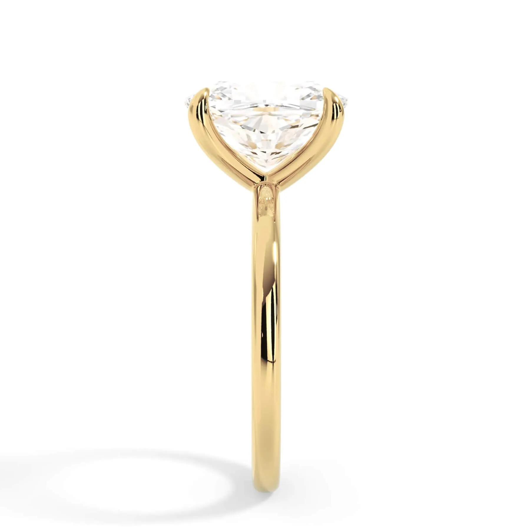Classic Solitaire Engagement Ring Setting with 6 Prongs
