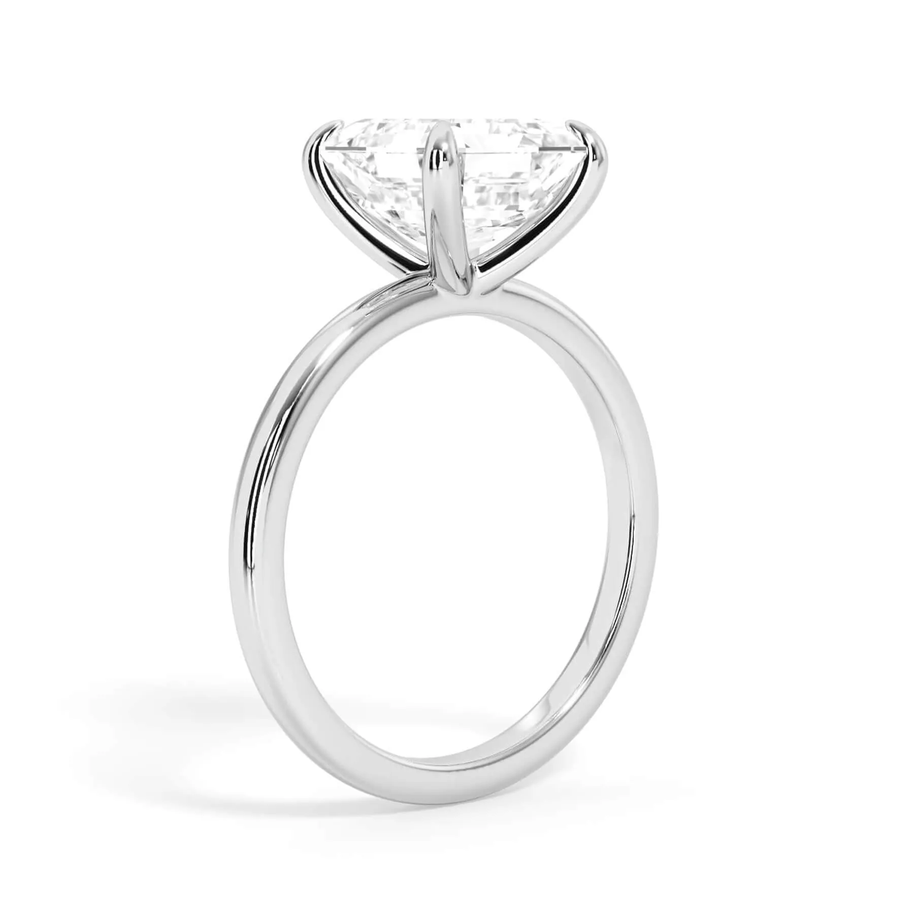 Classic Solitaire Engagement Ring Setting with 6 Prongs