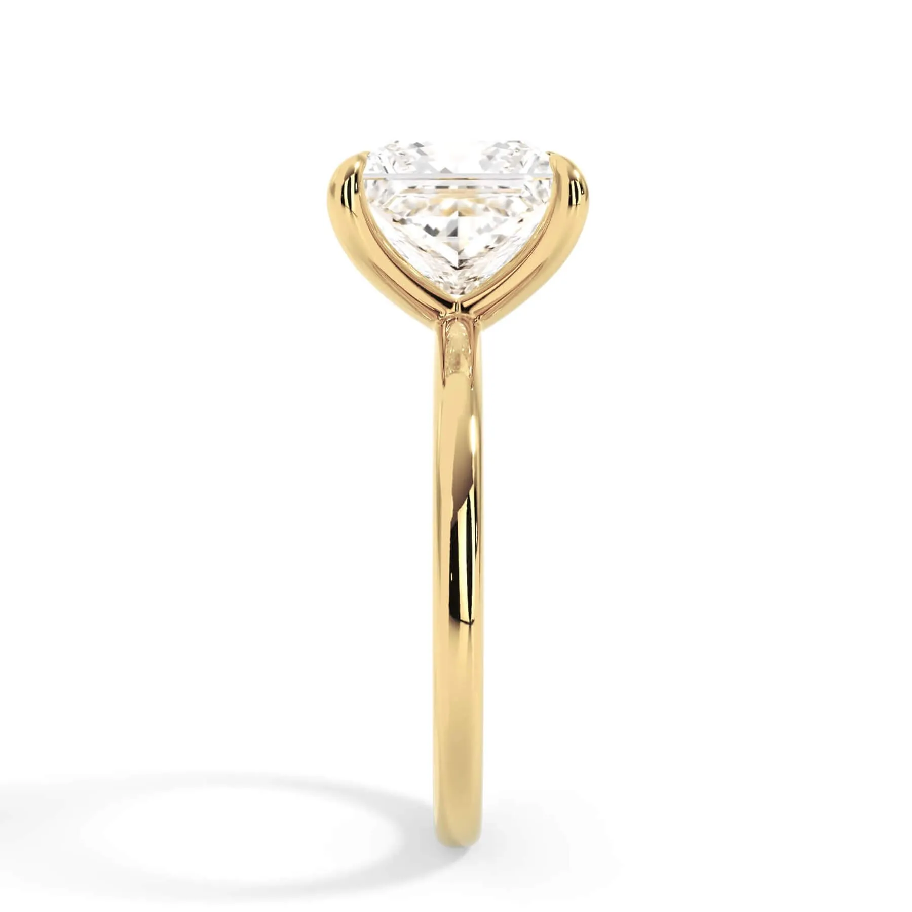 Classic Solitaire Engagement Ring Setting with 6 Prongs
