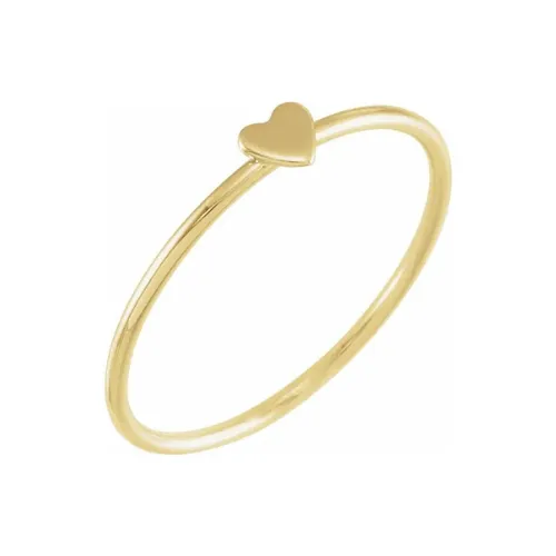Dainty Heart Ring | 14k Yellow Gold