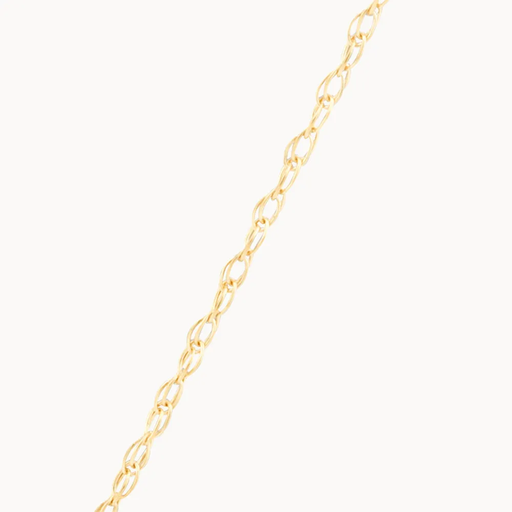 Diamond Letter V Necklace in 10k Gold