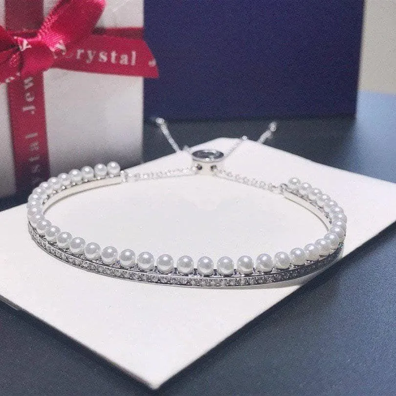 Diamond Luxury Elegant Pearl Bracelet