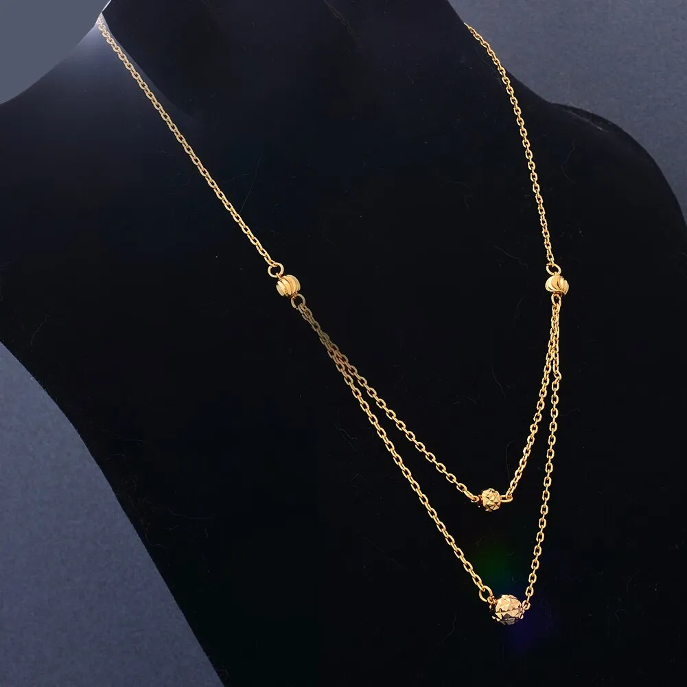 Dubai Gold Color Africa Necklace  Pendant Chain Necklaces  For Women Men