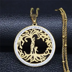 Family Mama Baby Tree of Life Necklace for Women
