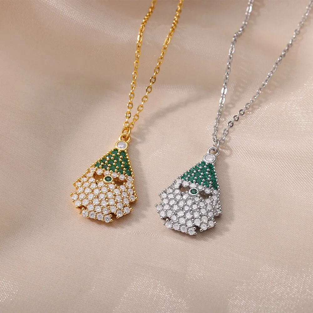 Fashion Christmas Jewelry Gifts Christmas Tree Pendant Necklace For Women