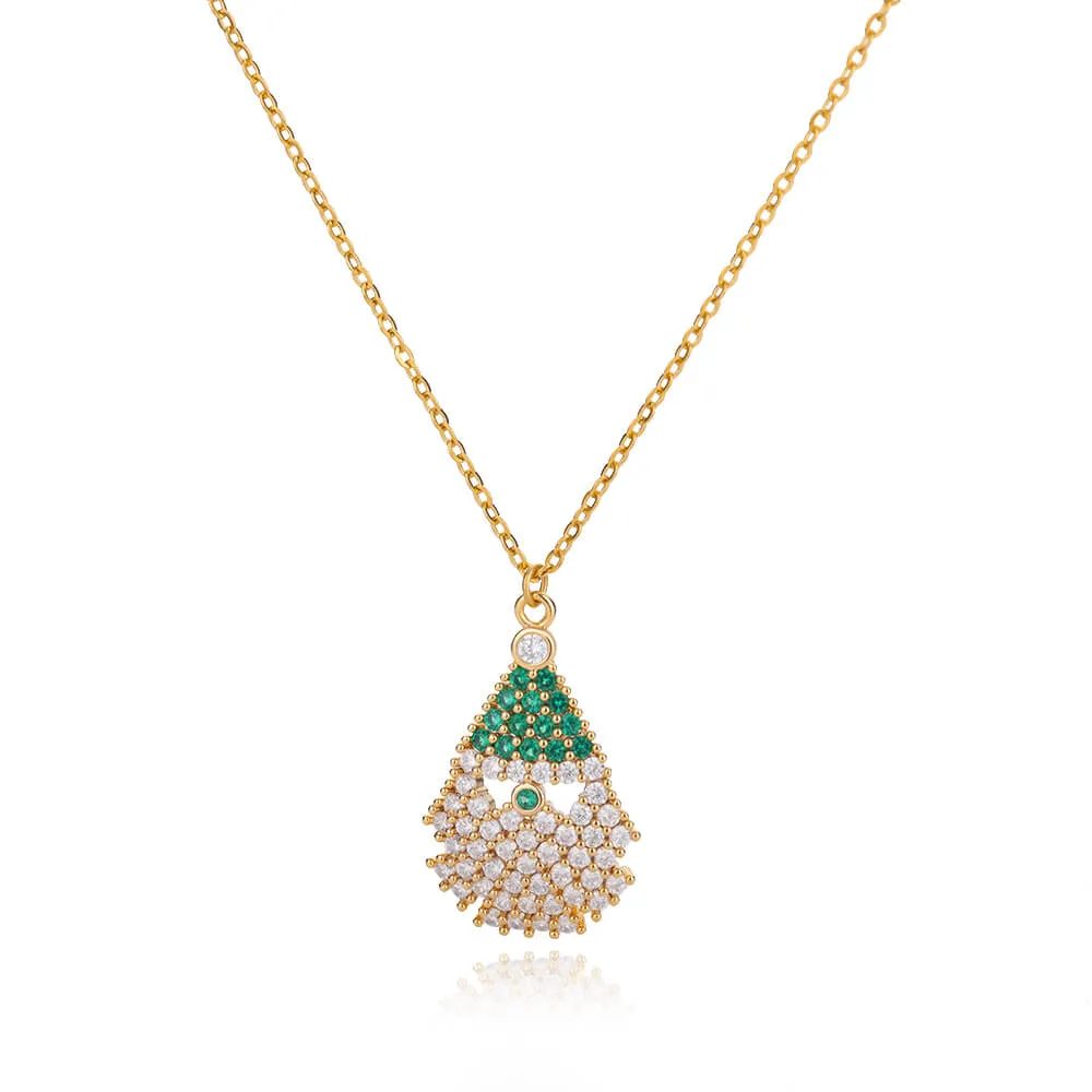 Fashion Christmas Jewelry Gifts Christmas Tree Pendant Necklace For Women