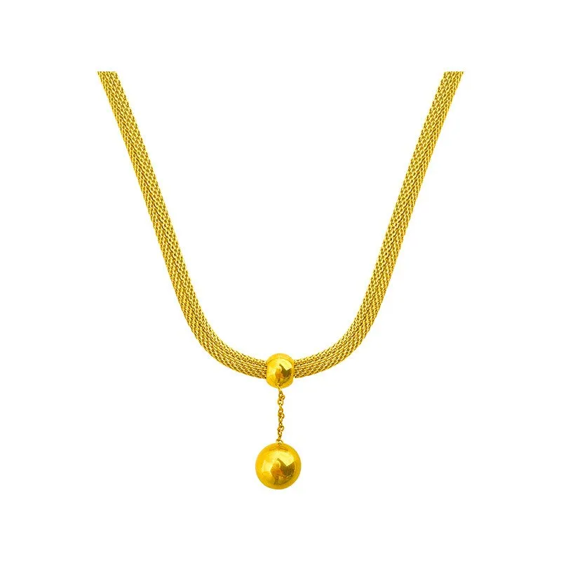Fashion Upscale Jewelry Ball Tassel Charms Snake Bone Chain Choker Necklaces Pendants For Women