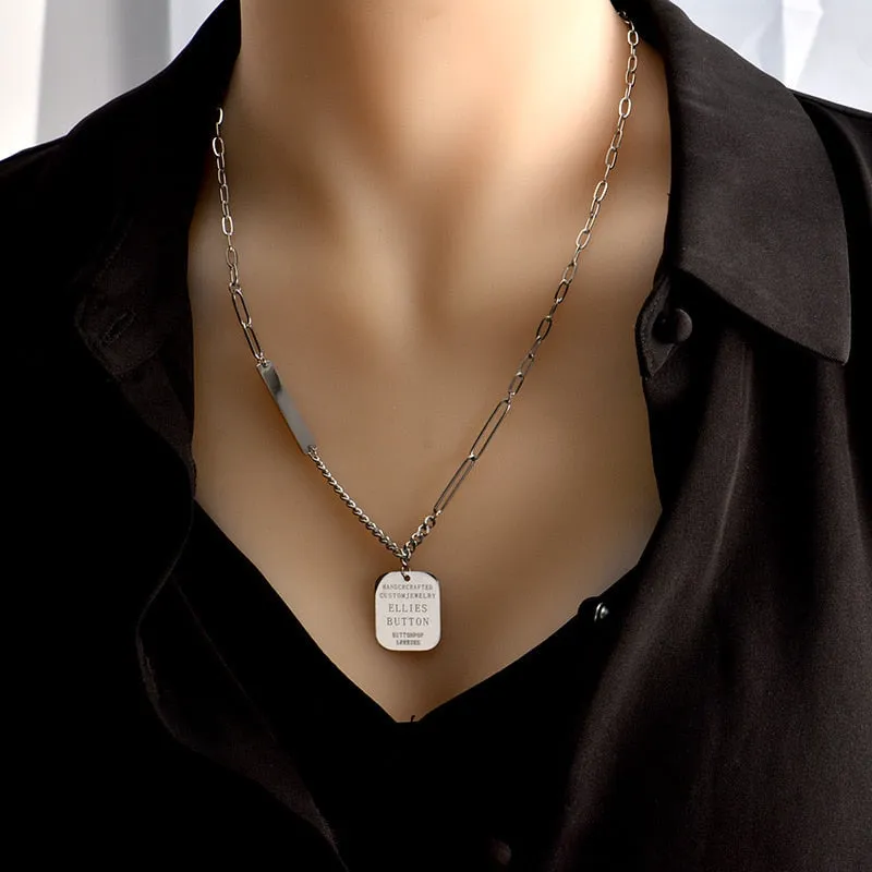 Fashion  Youth Hip Hop Street Style Charms Thick chain Choker Necklace Pendants