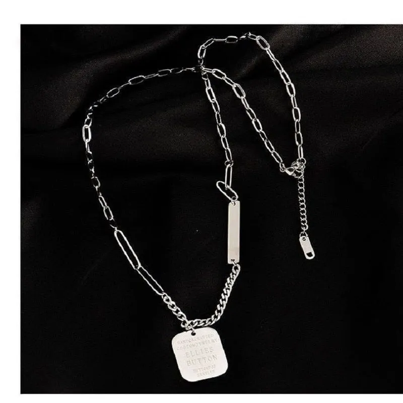 Fashion  Youth Hip Hop Street Style Charms Thick chain Choker Necklace Pendants