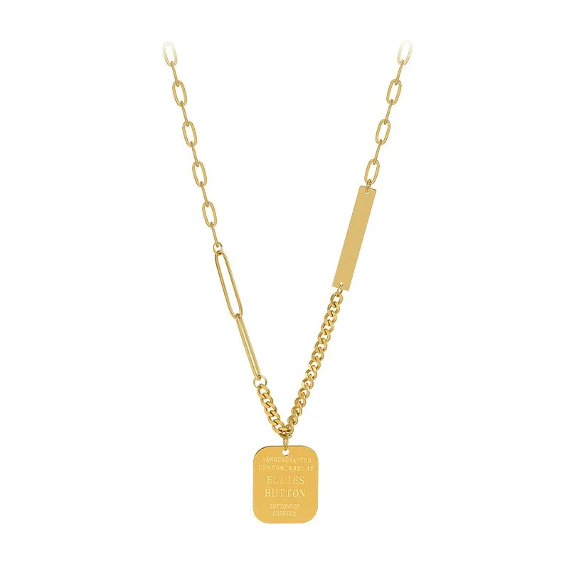 Fashion  Youth Hip Hop Street Style Charms Thick chain Choker Necklace Pendants