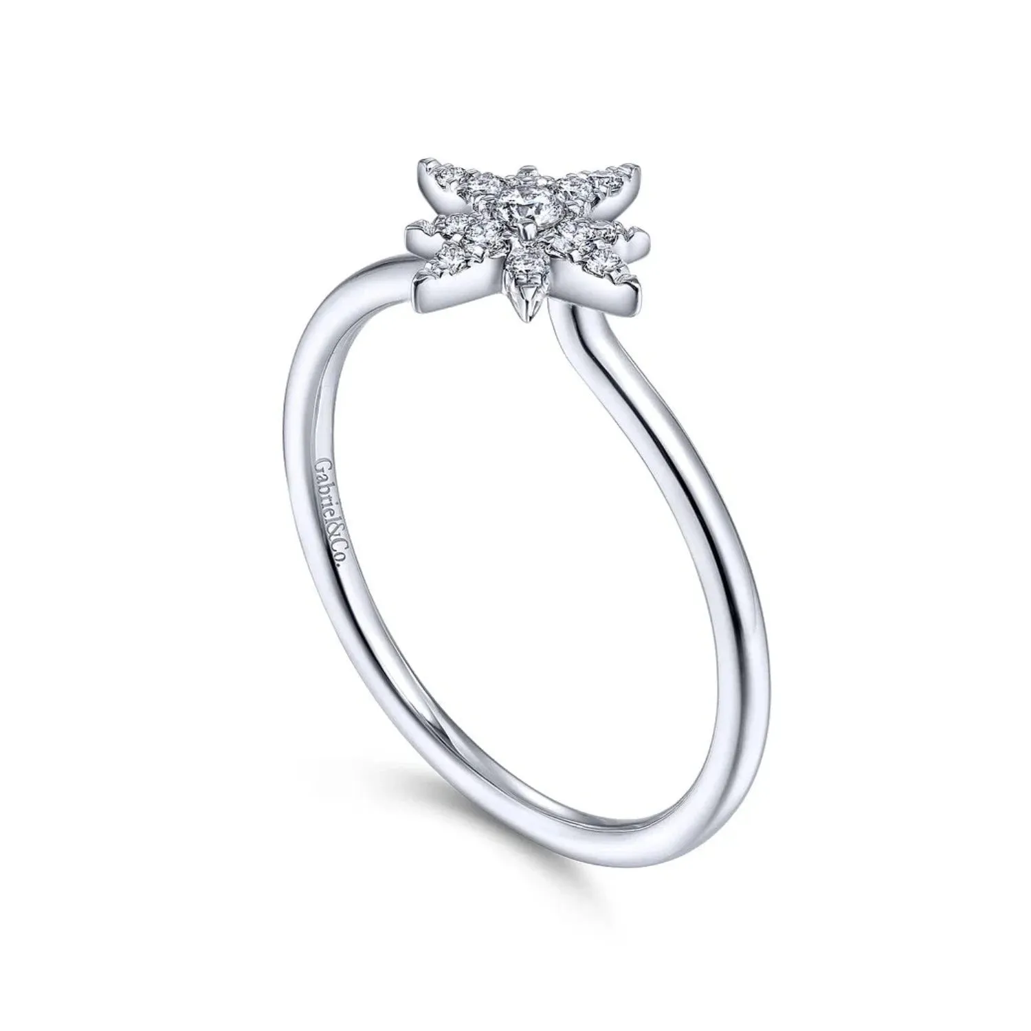 Gabriel & Co. Diamond Starburst Ring