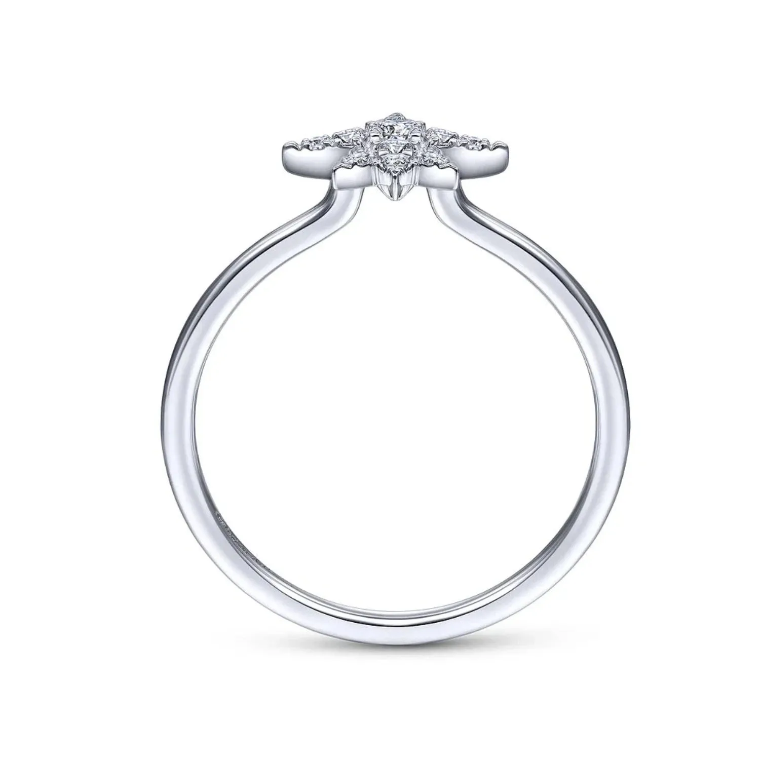 Gabriel & Co. Diamond Starburst Ring