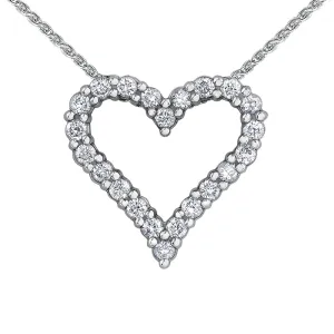 Heart-Shaped Diamond Pendant