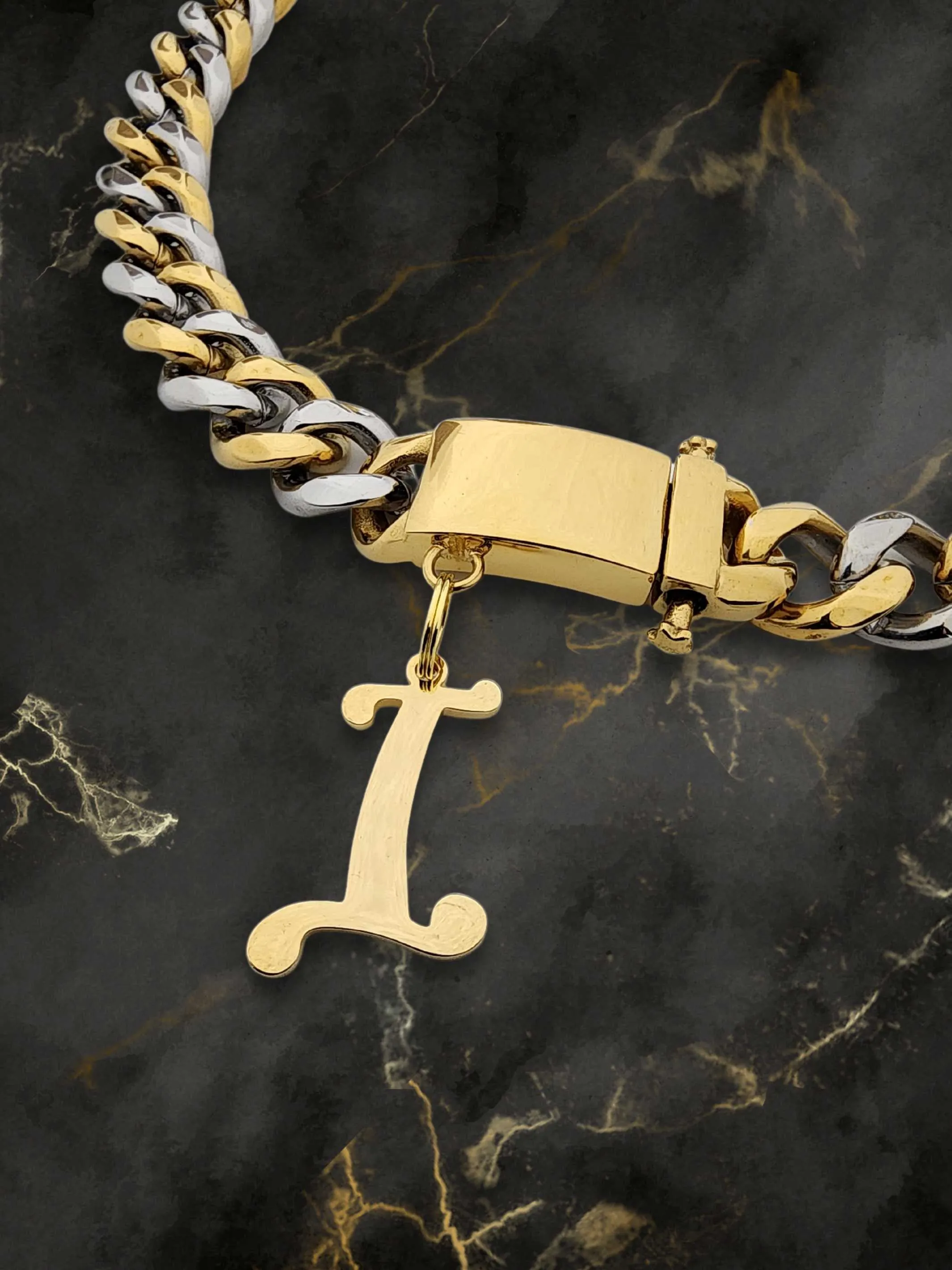 Initial Letter Jewelry Dog Tag - I