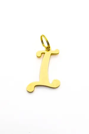 Initial Letter Jewelry Dog Tag - I