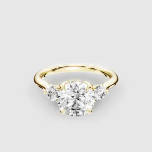 Julie Lab Grown Solitaire Diamond Ring - The Mystic Halo Collection -Round