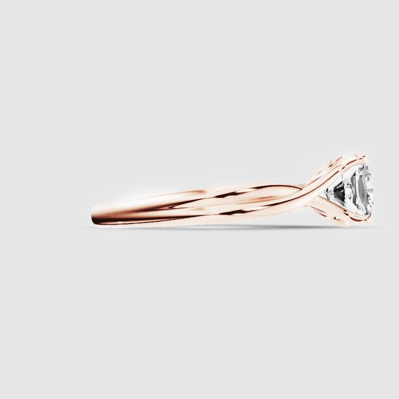 Lily Solitaire Lab Grown Diamond Ring-Cushion