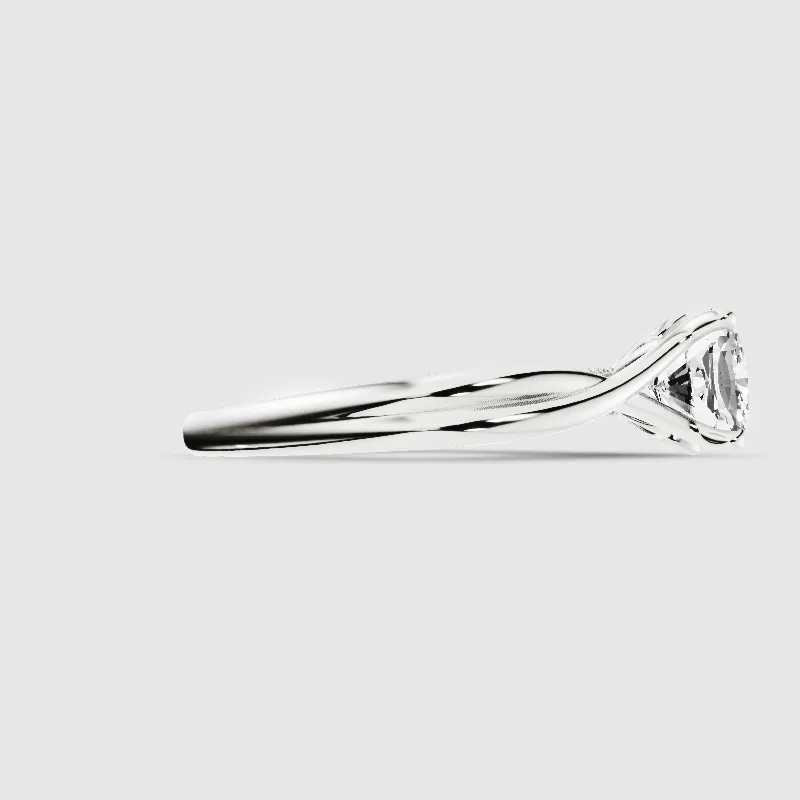 Lily Solitaire Lab Grown Diamond Ring-Cushion