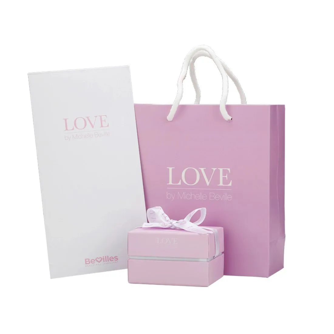 Love by Michelle Beville Halo Solitaire Ring with 0.80ct of Diamonds in 18ct White Gold