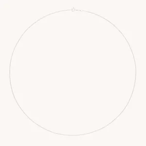 Miyu Chain Necklace in Solid White Gold