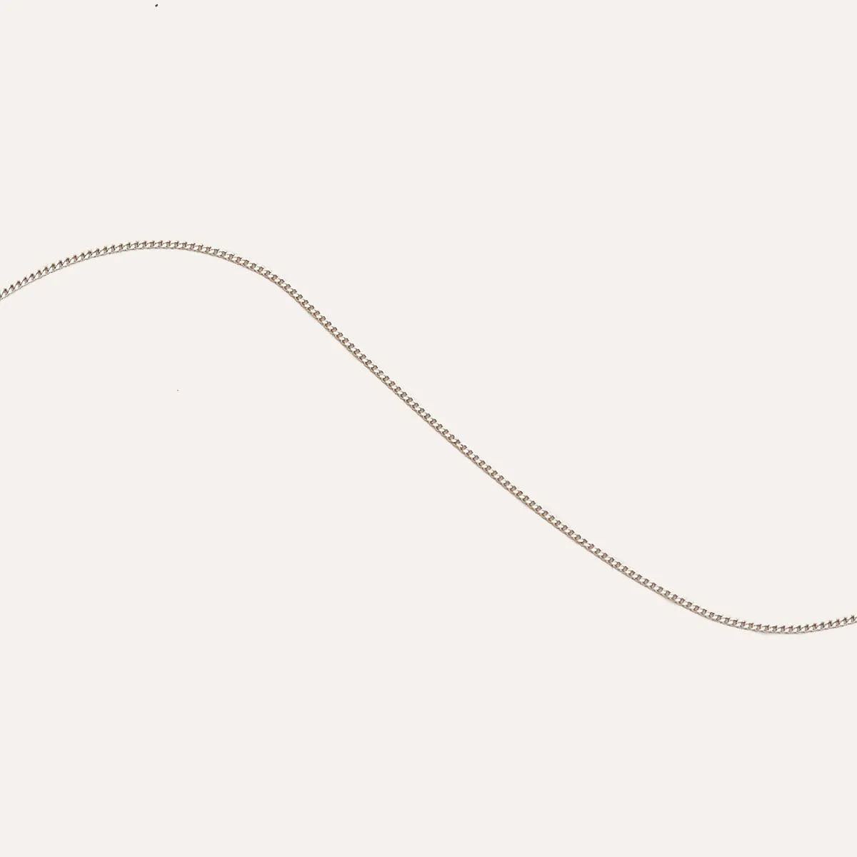 Miyu Chain Necklace in Solid White Gold