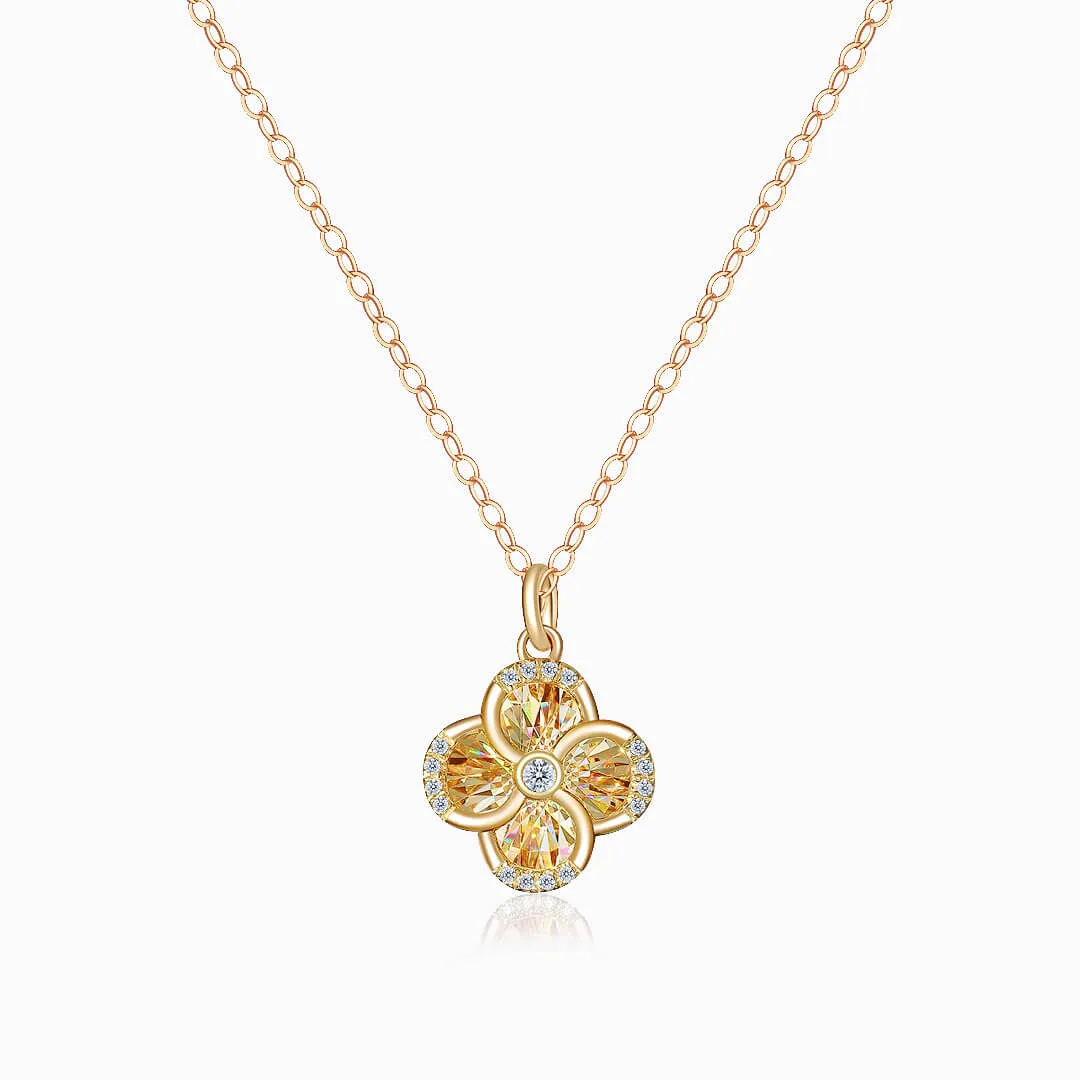Moulinet Doré Diamond Drop Necklace