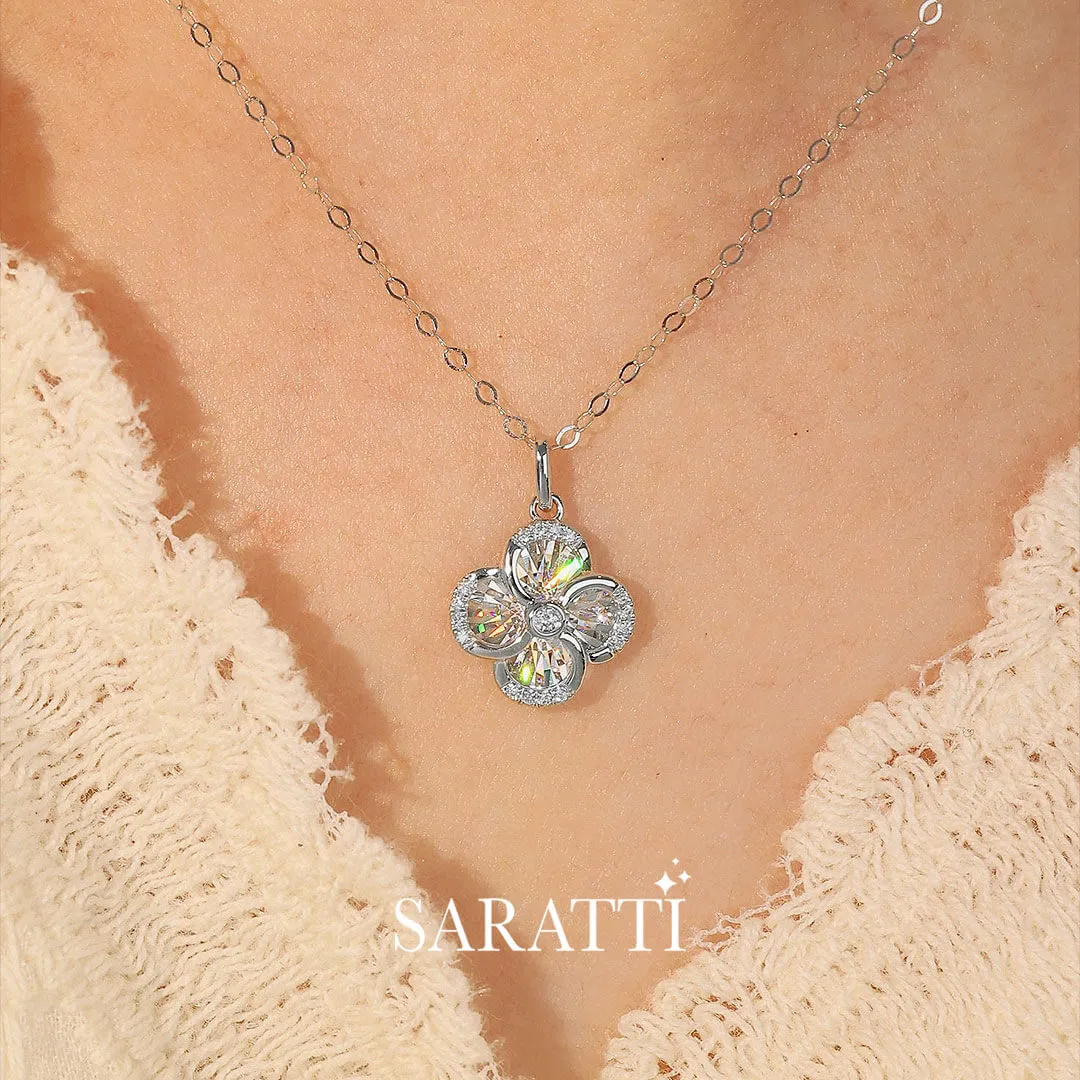 Moulinet Doré Diamond Drop Necklace