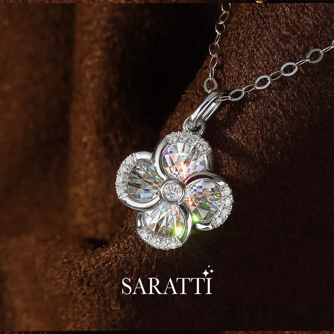 Moulinet Doré Diamond Drop Necklace
