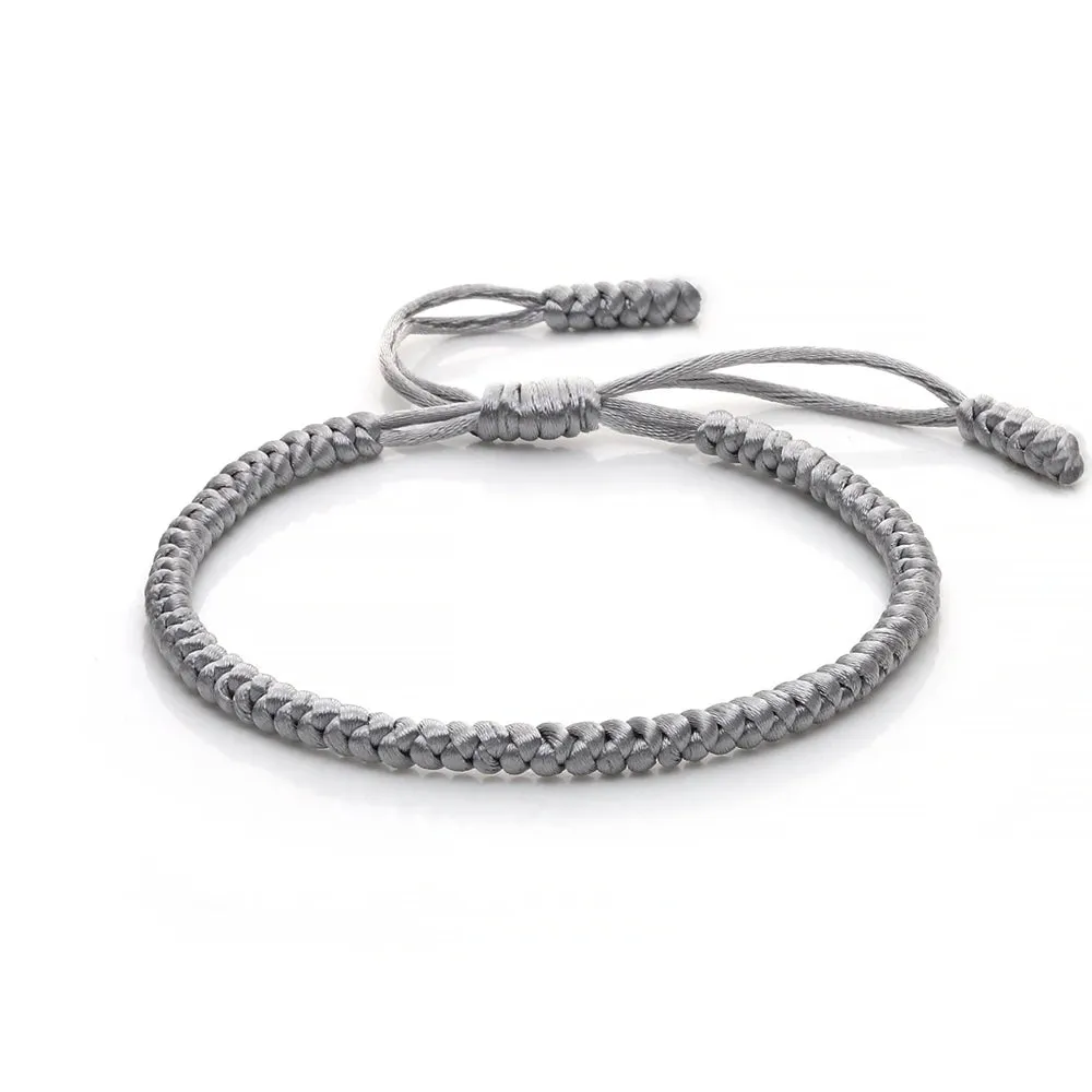 Multicolor Rope Lucky knots Bracelets Women Men Charm Woven Handmade Bangles Braided Adjustable Size Buddhism Jewelry Pulseras