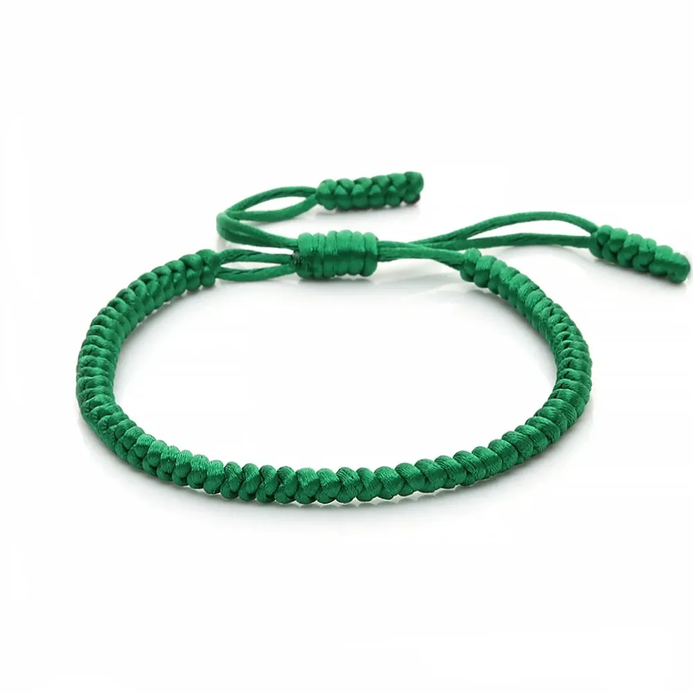 Multicolor Rope Lucky knots Bracelets Women Men Charm Woven Handmade Bangles Braided Adjustable Size Buddhism Jewelry Pulseras
