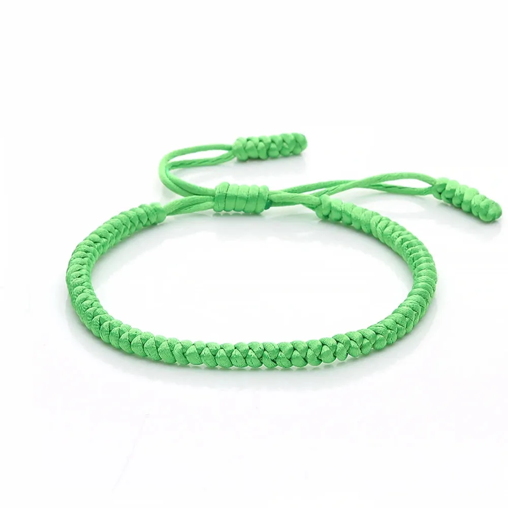 Multicolor Rope Lucky knots Bracelets Women Men Charm Woven Handmade Bangles Braided Adjustable Size Buddhism Jewelry Pulseras