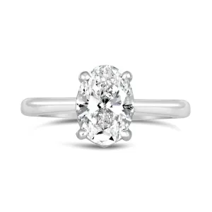 Oval Solitaire Engagement Ring 1.51ct