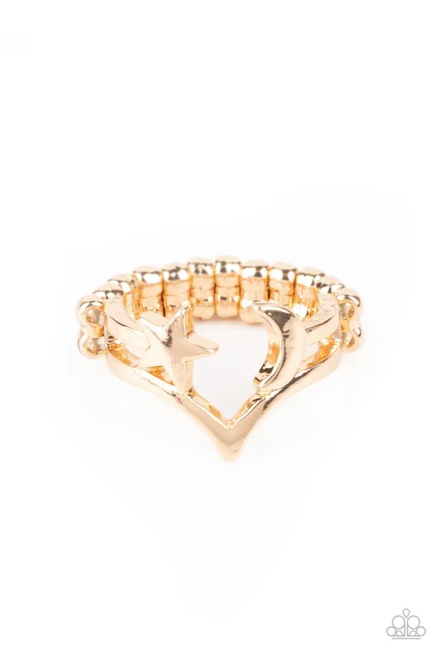 Paparazzi Ring ~ Charmingly Celestial - Gold