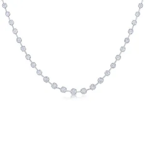 Partway Necklace with Diamonds