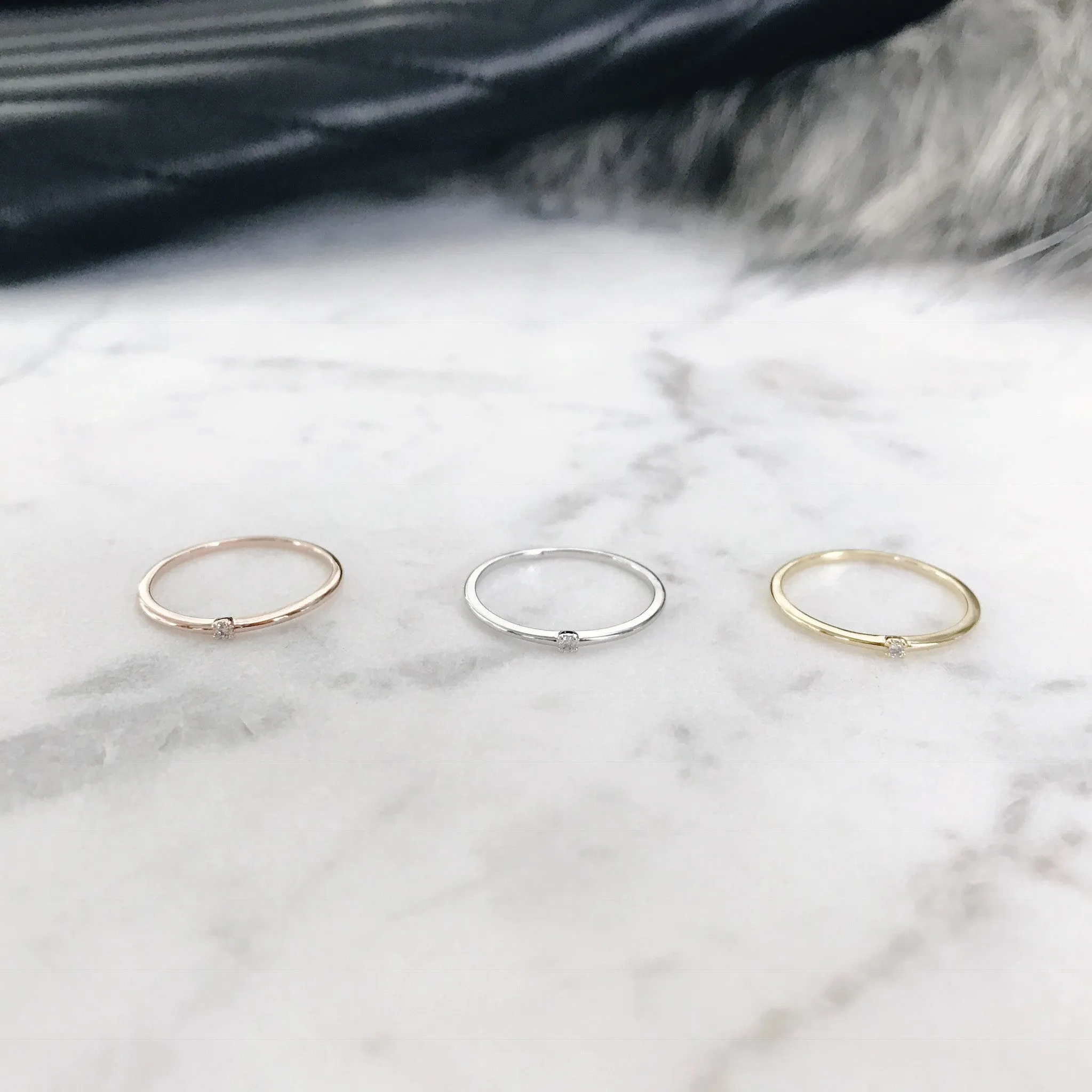 Petite Crystal Ring