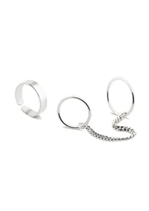Pinky Rings Stack Silver