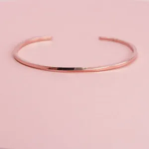 Rose Gold Twist Cuff Bracelet