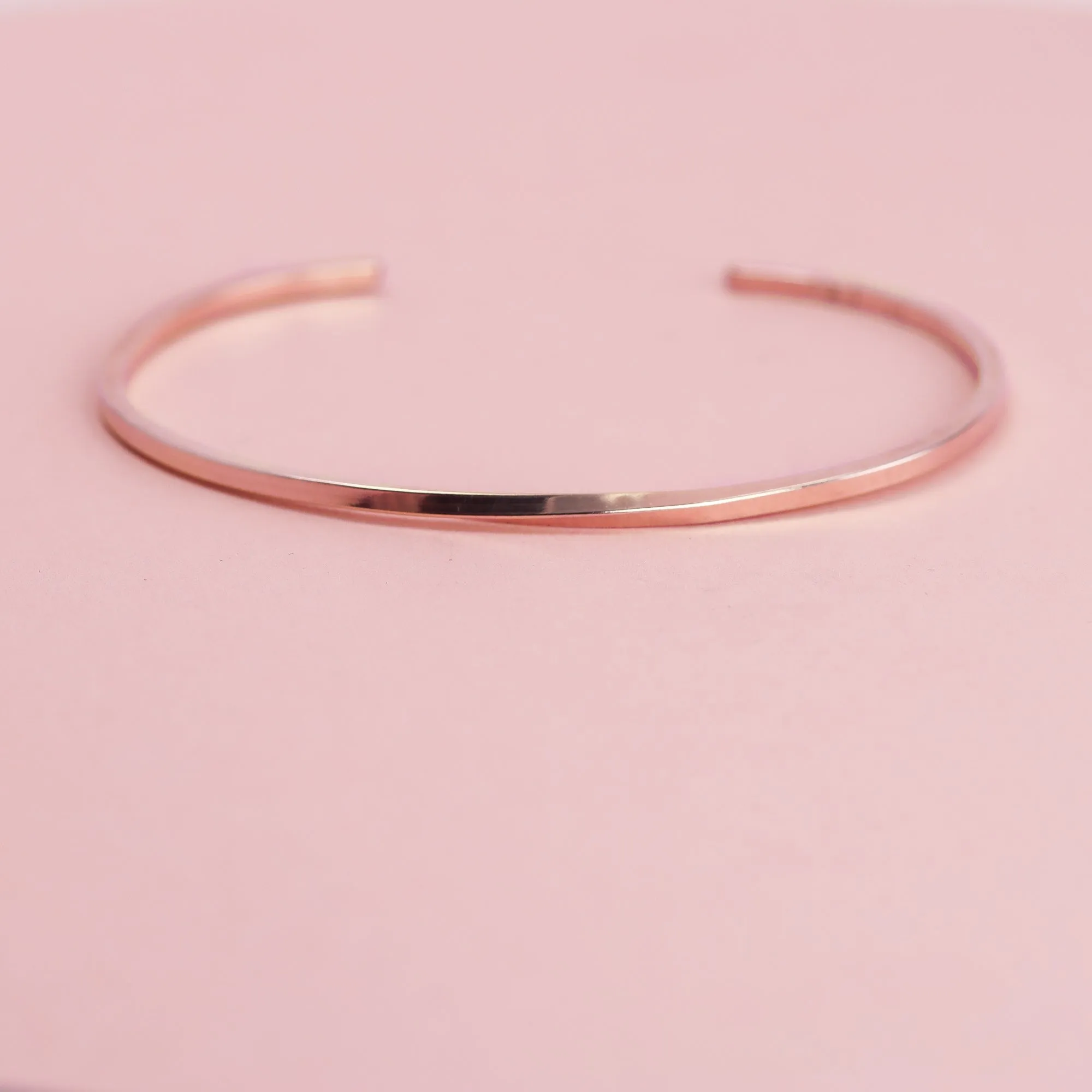 Rose Gold Twist Cuff Bracelet