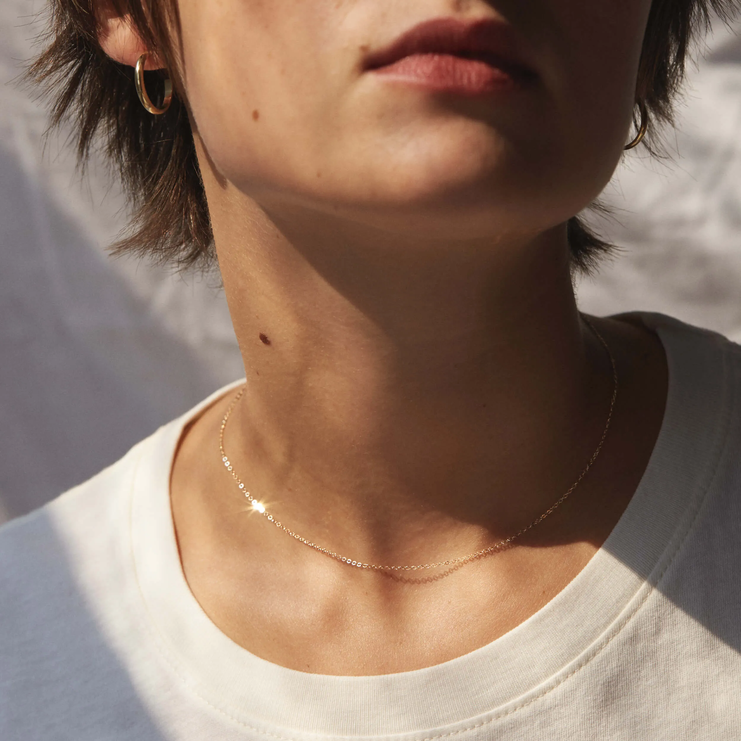 Solid Gold Dainty Chain