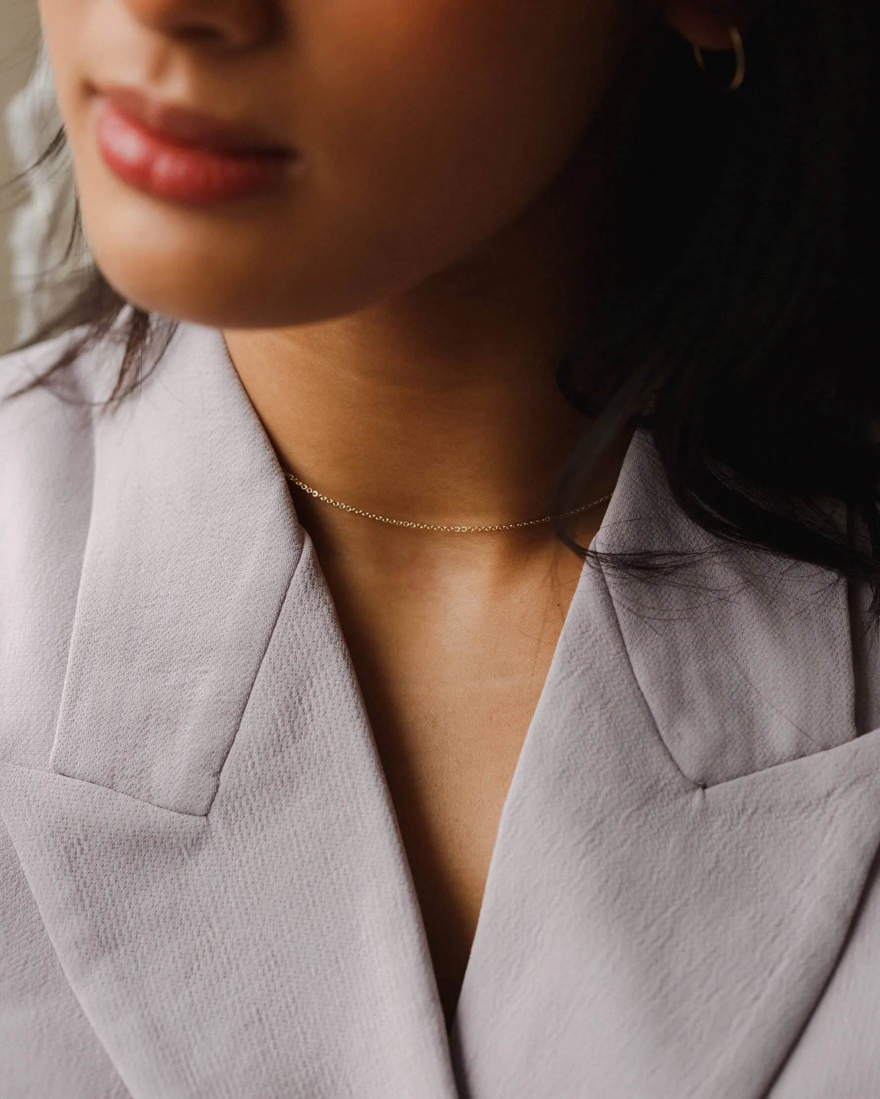 Solid Gold Dainty Chain