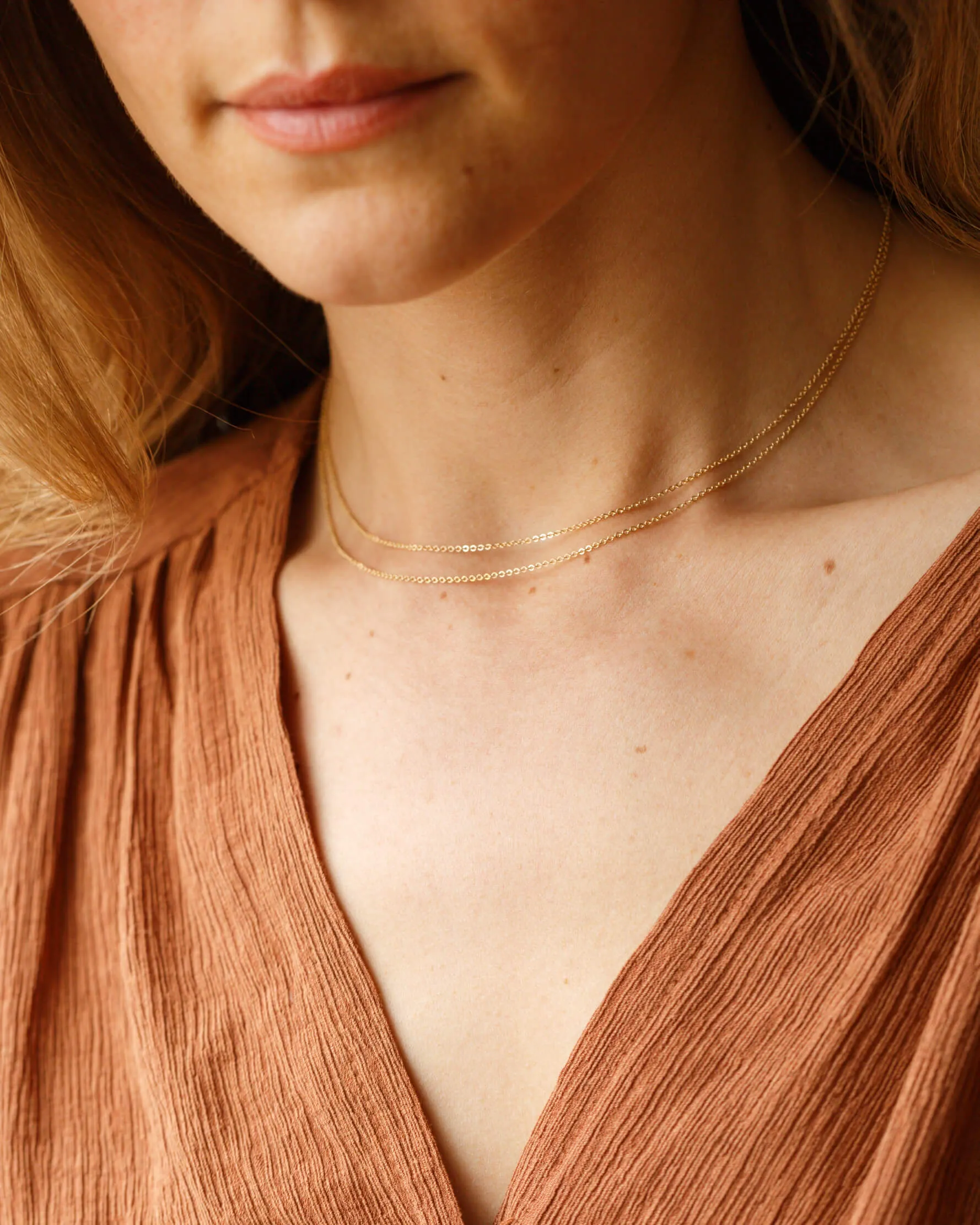 Solid Gold Dainty Chain