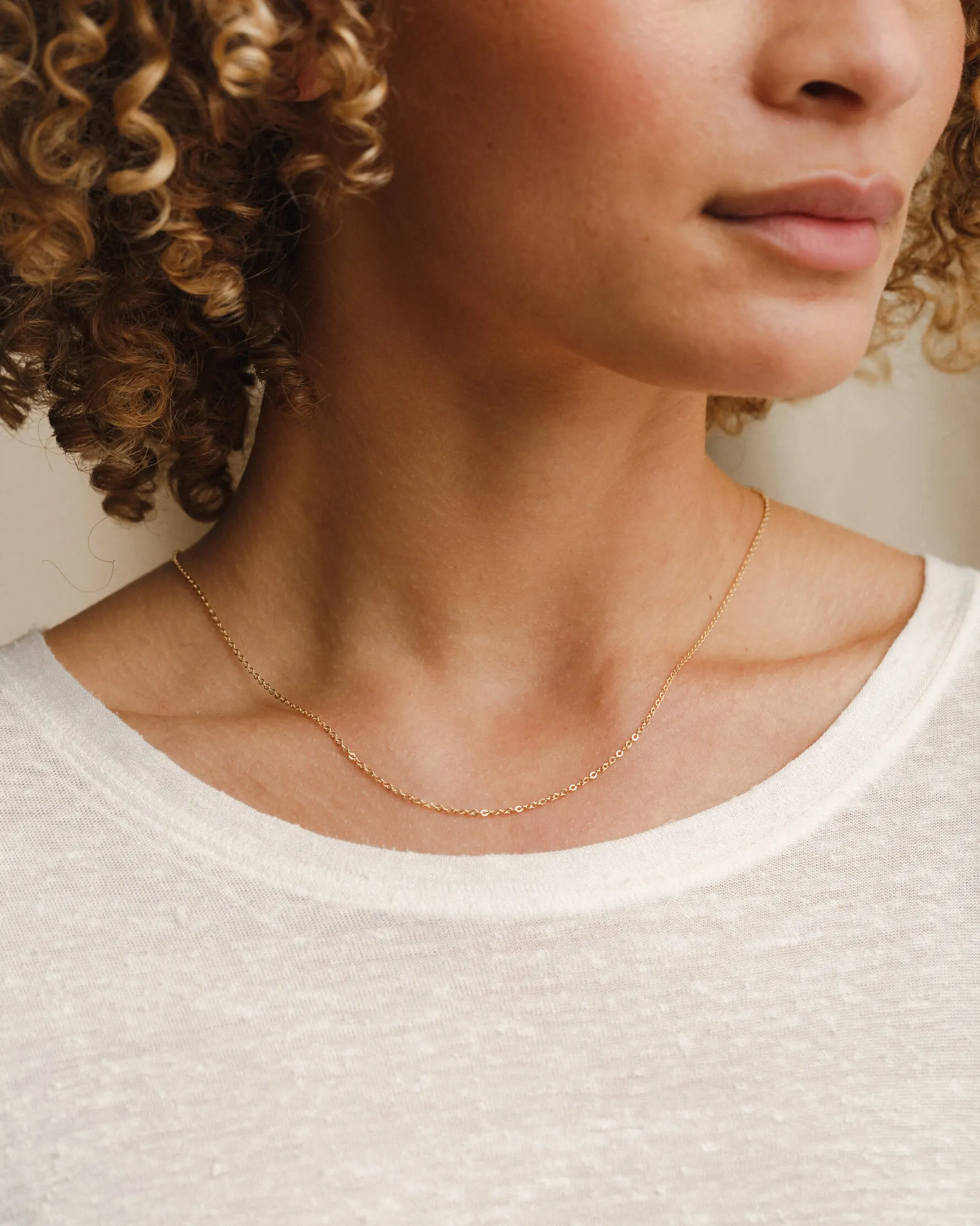Solid Gold Dainty Chain