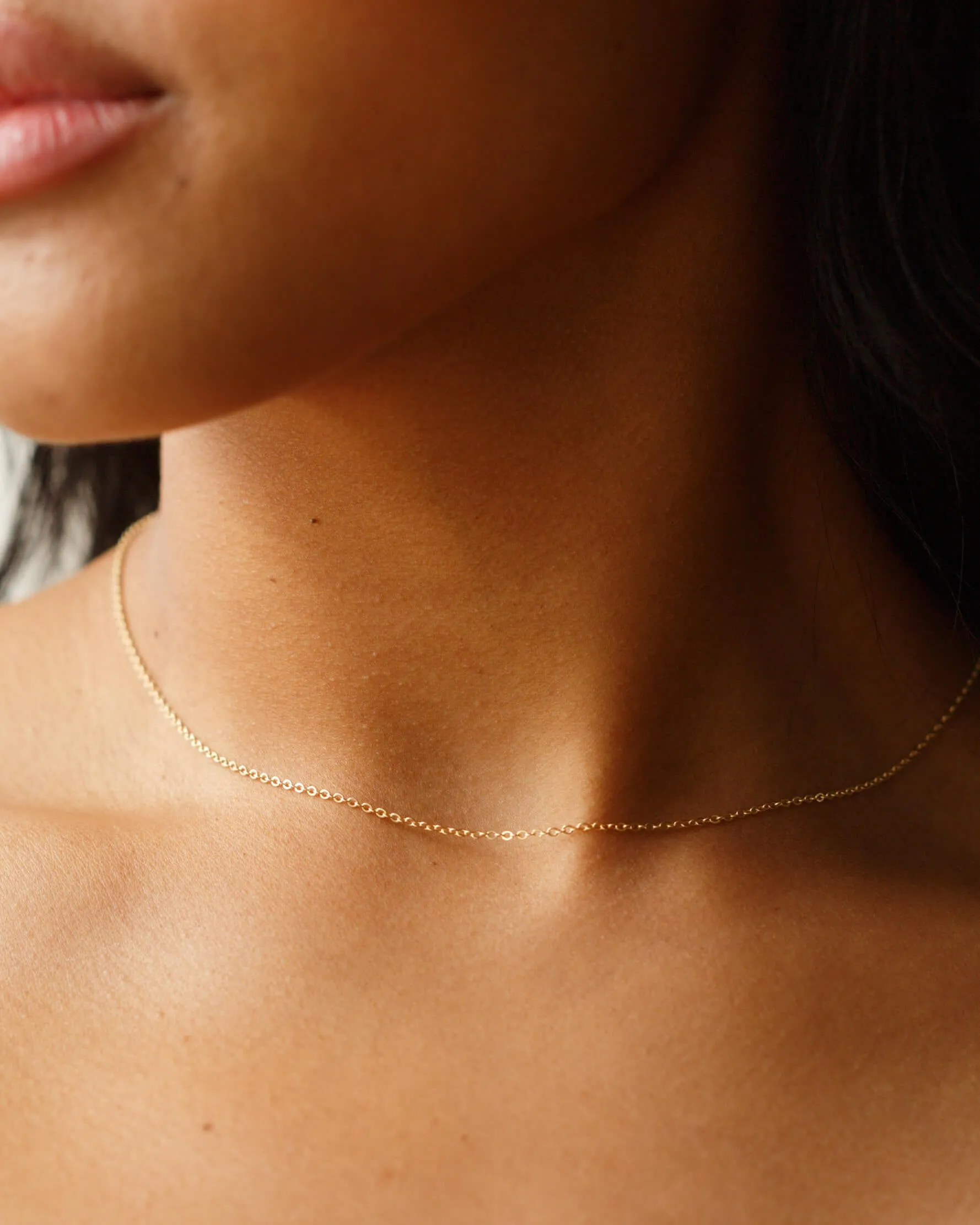 Solid Gold Dainty Chain