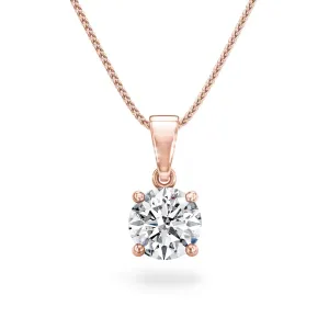 Solitaire Diamond 4 Prong Pendant