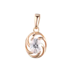 Solitaire Rose Gold Pendant