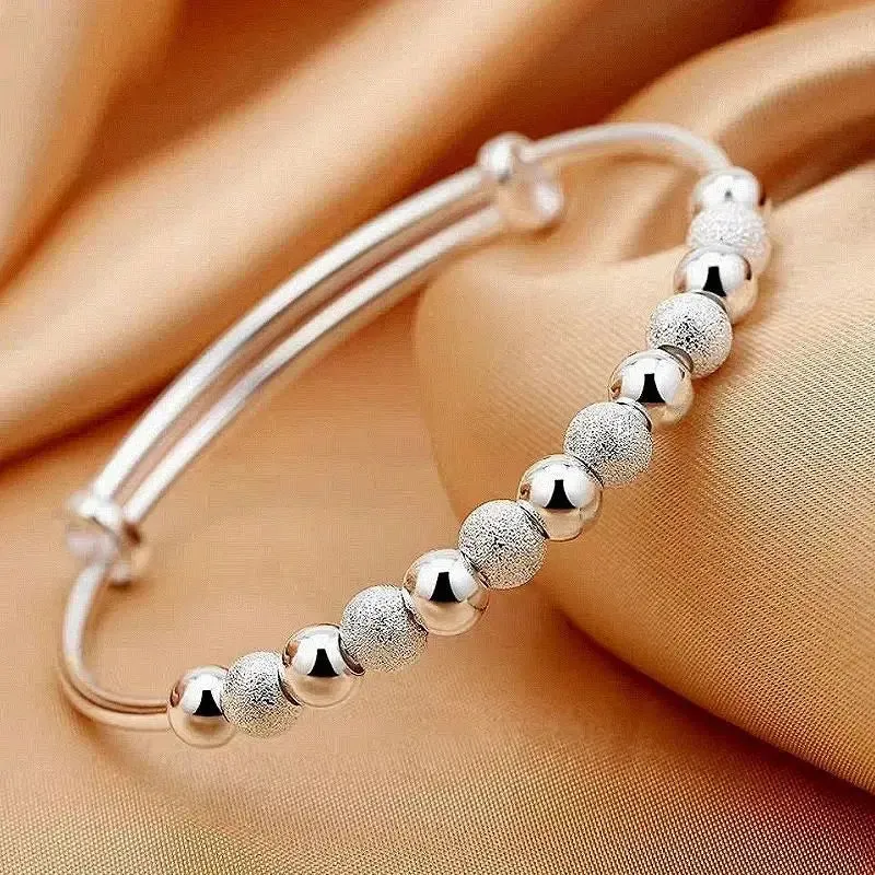 Sterling Silver Adjustable Open Leaf Hair Cuff Bracelet