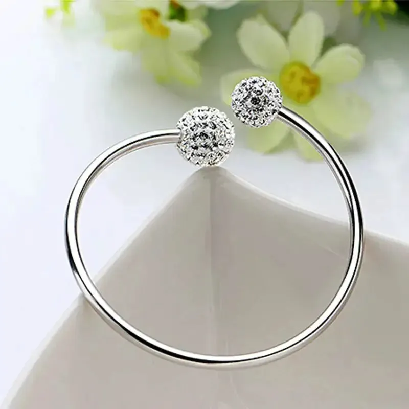 Sterling Silver Adjustable Open Leaf Hair Cuff Bracelet