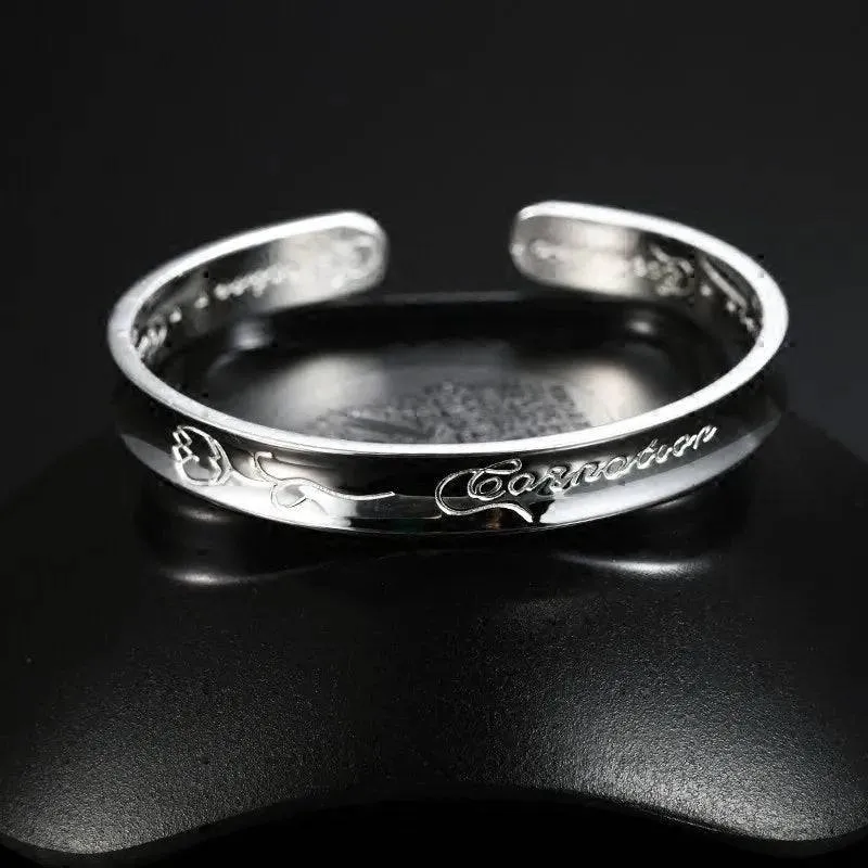 Sterling Silver Adjustable Open Leaf Hair Cuff Bracelet