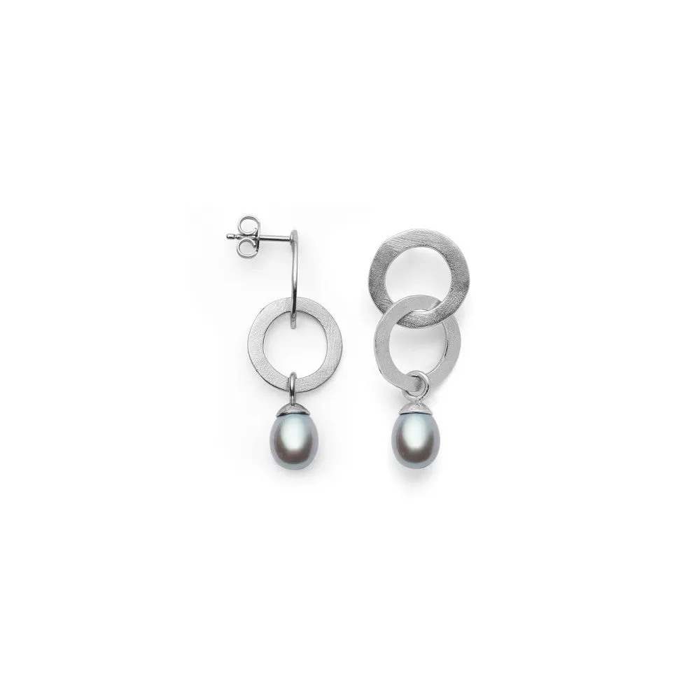 Sterling Silver Pearl Earrings